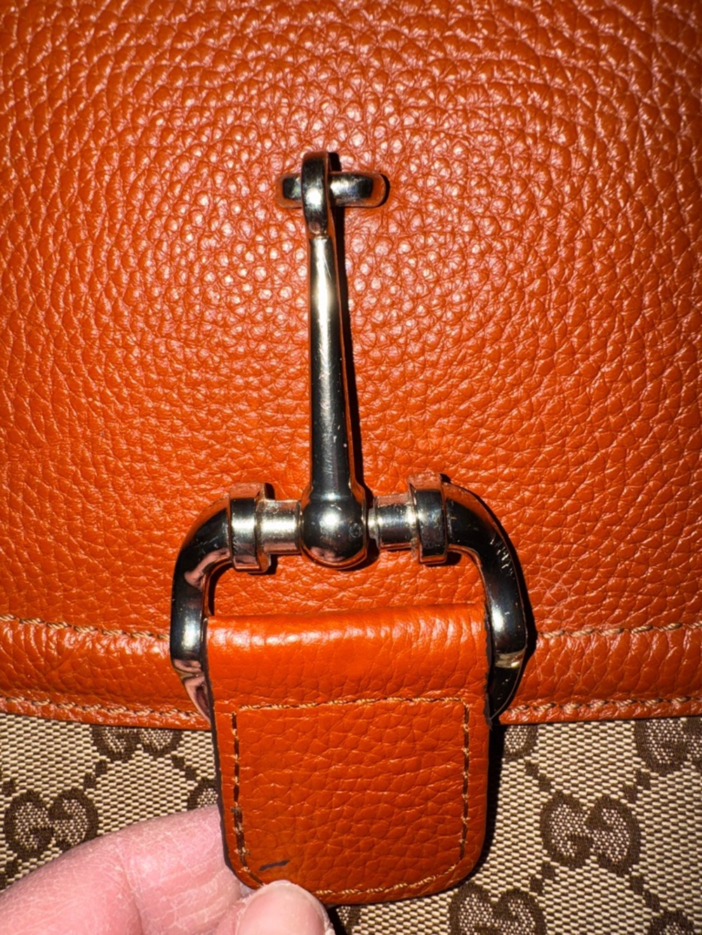 Gucci Tan-Brown GG Canvas Crossbody with Tassel Detail - Picture 8 of 14